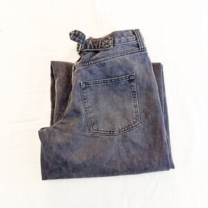 BDG Wide Leg Charcoal Gray/Black Barrel Style Denim Jeans Size 25